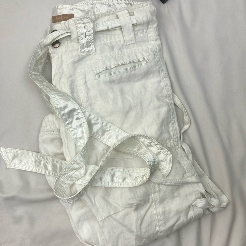 Stylish White Women's Jeans Overalls